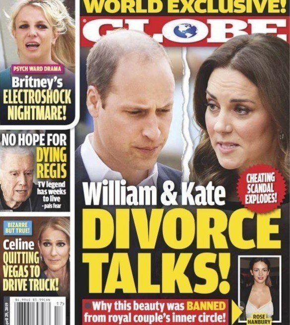 英国威廉王子与妻子凯特被传陷入离婚危机