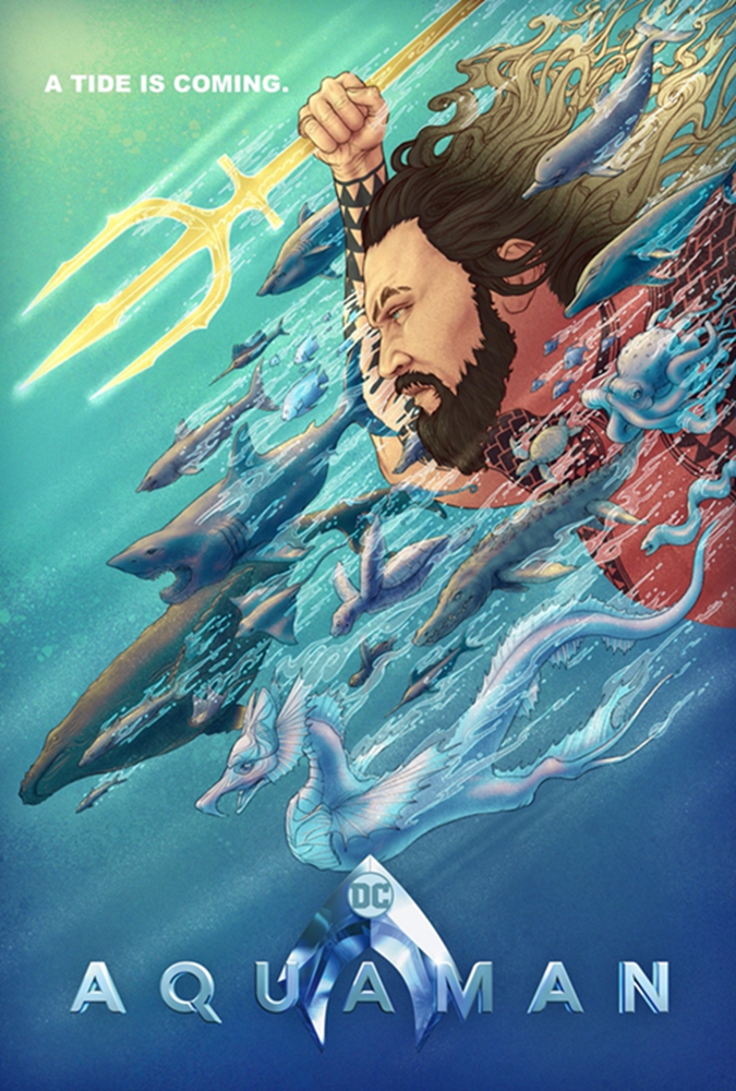 《海王》劈浪斩海狂收13亿 饭制海报惊艳眼球 环保主义备受热议