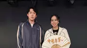 王楚钦现身李宁活动，与赌王女儿何超欣的合影，俊男靓女太亮眼！