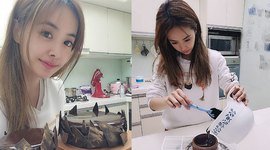 亚洲舞后化身美厨娘，蔡依林素材制作巧克力蛋糕