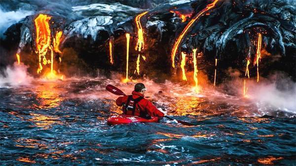 世界上最不危险的火山,可以在岩浆上走路,甚至可以烧烤!