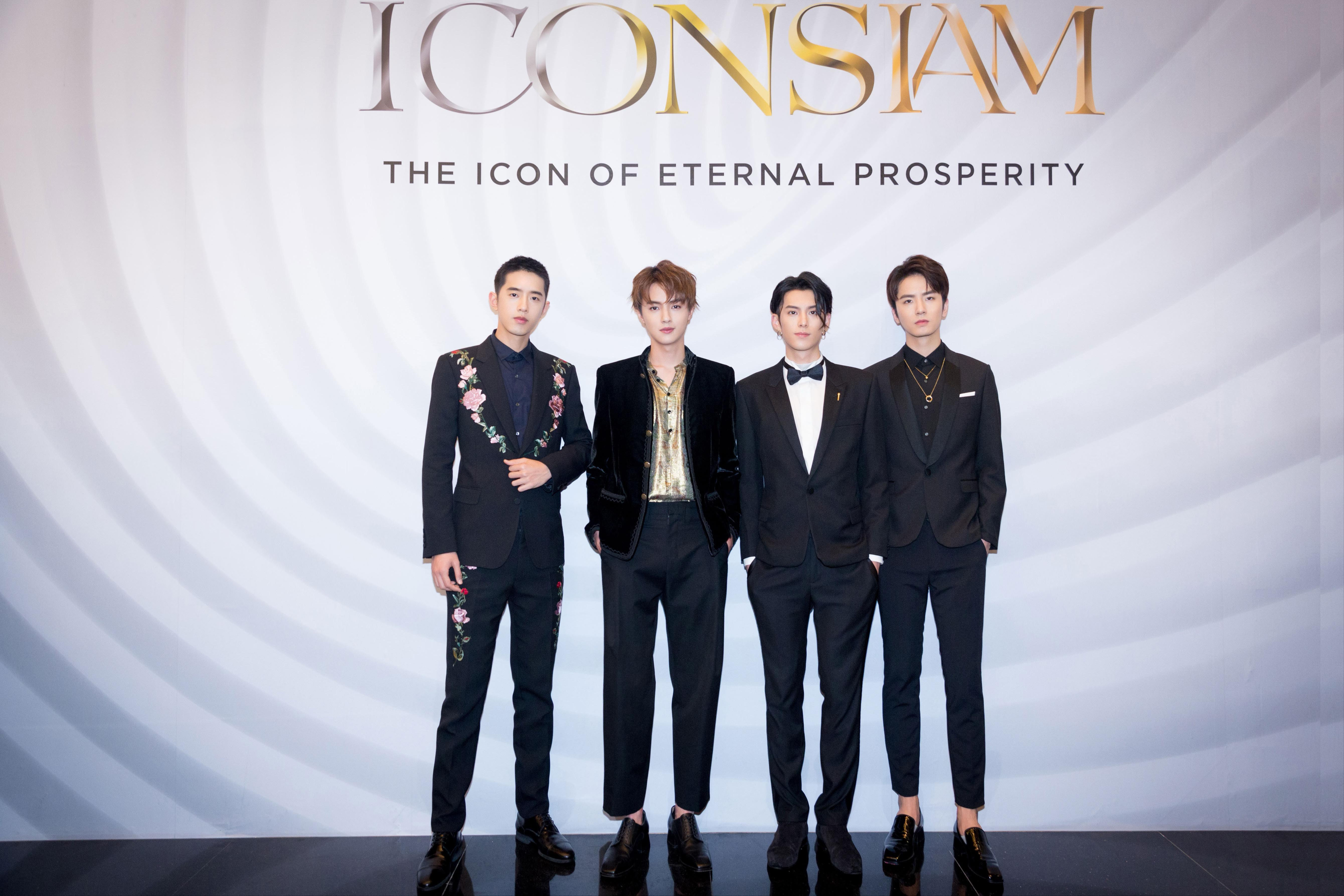 新f4出席泰国iconsiam开业盛典梁靖康跨国人气登泰推热搜